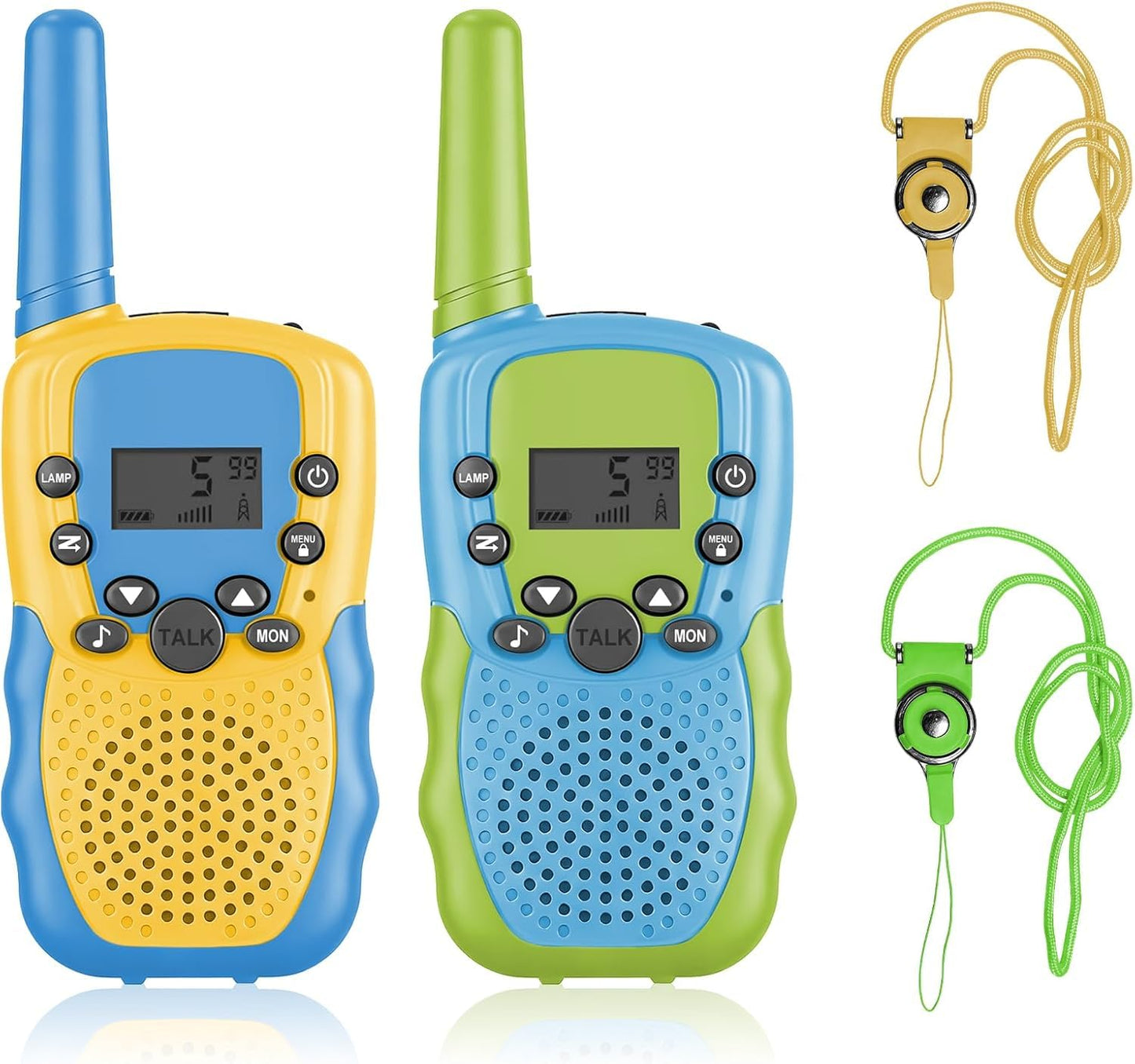 Walkie Talkies for Kids,Girls Boys 2-Pack, 22 Channels 2 Way Radio Toy with LCD Flashlight, 3 Miles Range for Outside, Camping, Hiking,Toys Birthday