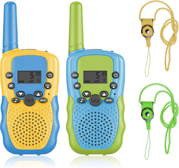 Walkie Talkies for Kids,Girls Boys 2-Pack, 22 Channels 2 Way Radio Toy with LCD Flashlight, 3 Miles Range for Outside, Camping, Hiking,Toys Birthday