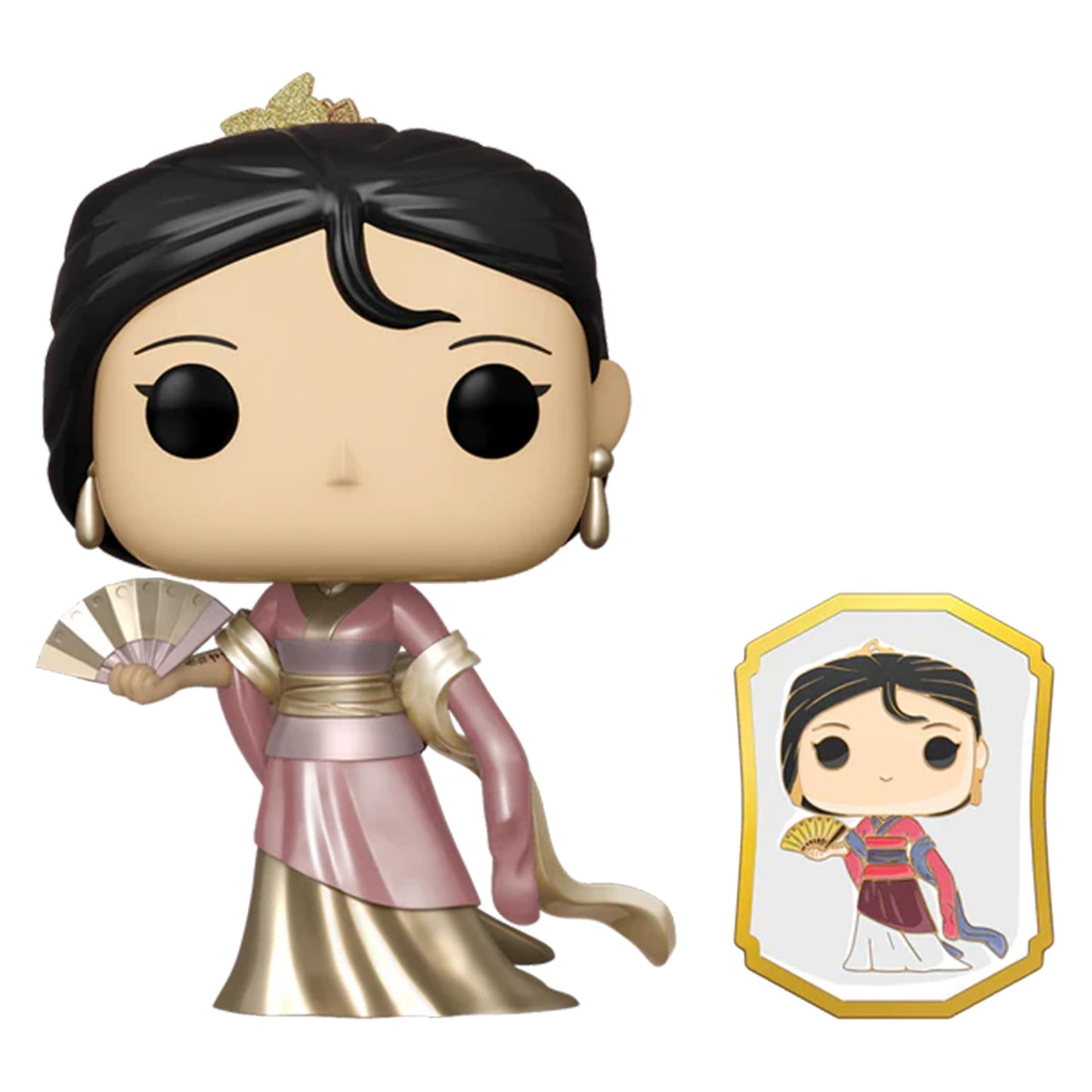 Funko Pop! Disney Princess: Mulan (Gold) with Pin Exclusive Multicolor Vinyl Figure #323