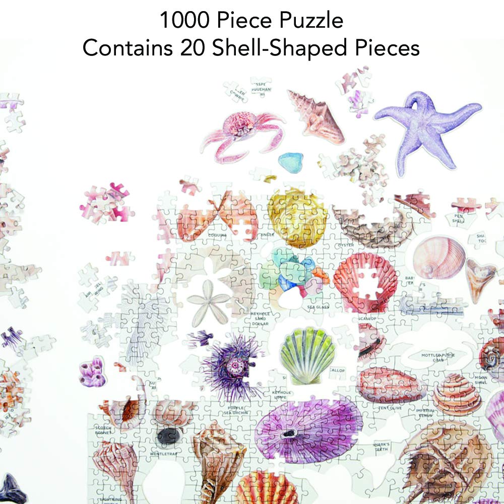 The Beachcomber's Companion 1000 Piece Puzzle With Shaped Pieces