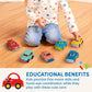 Battat Wonder Wheels Mini Toy Cars, Mini Riders 6-Car Play Set