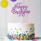 Boao 40 Pieces Happy Birthday Cake Toppers 5.3 x 3.94 in Glitter Birthday Cupcake Topper Cake Party Supplies Decorations, 8 Colors