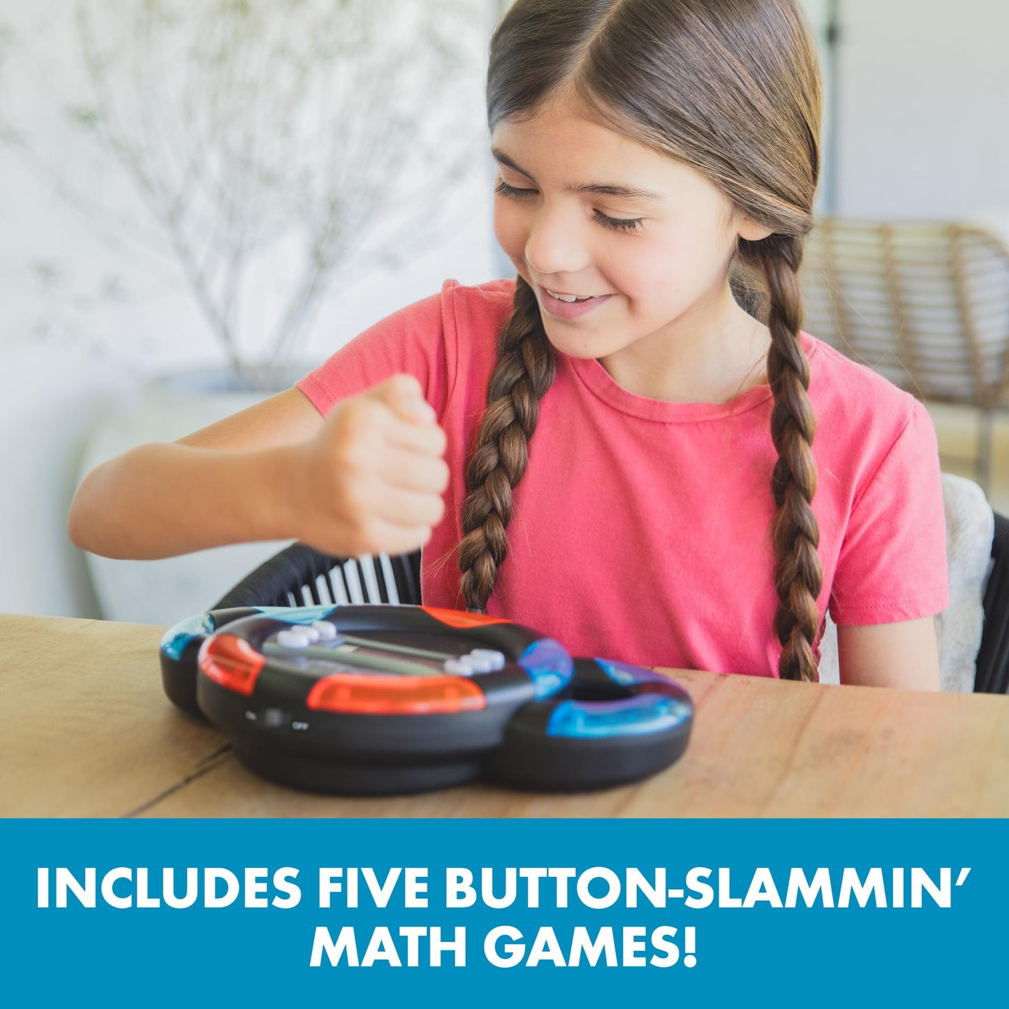 Educational Insights Multiplication Slam - 3rd Grade Math Games for Kids 8-12, Multiplication Learning Games for Kids, Handheld Electronic Math Game