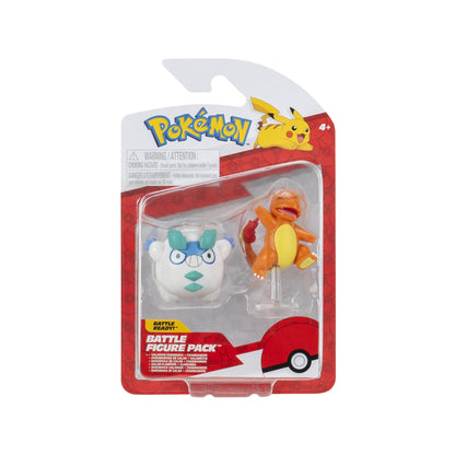 Pokémon Battle Figure 2 Pack (Galarian Darumaka & Charmander #5) W19