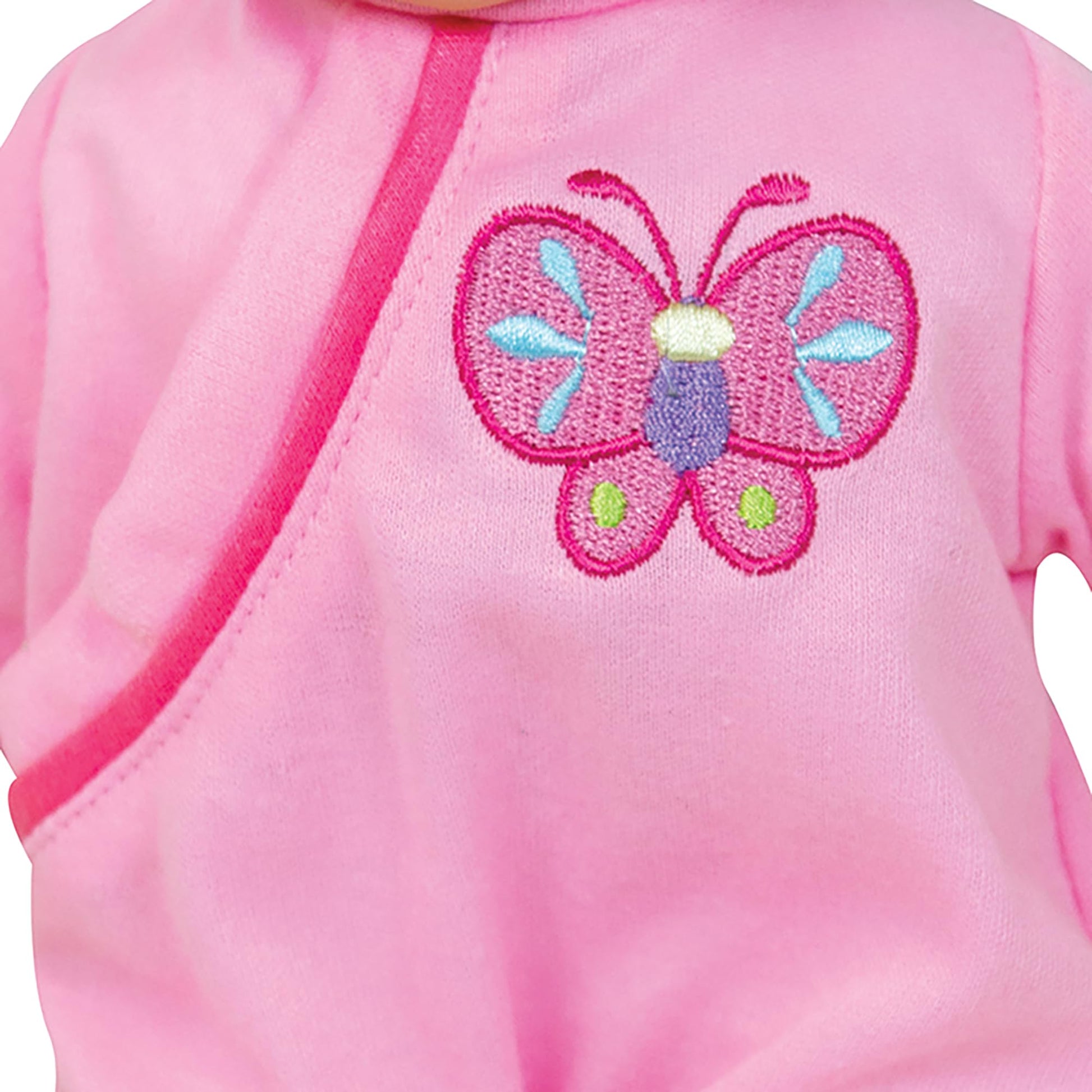 Lissi: 11" Talking Baby Doll - Pink & Butterfly Outfit, Matching Hat, 6 Interactive Sounds, Soft Body, Realistic Roleplay Toy, Kids & Toddlers 2+
