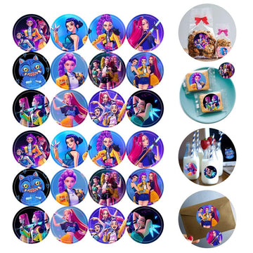 120pcs Demon Movie Hunters Stickers for Kids Birthday Party Supplies for Demon Movie Hunters Birthday Decorations -10 Sheets