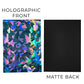 Premium Preferred Protection 100 Black Holographic Card Sleeves Perfect Fit Shiny Trading Card Sleeves Standard Size Sleeves | Compatible with