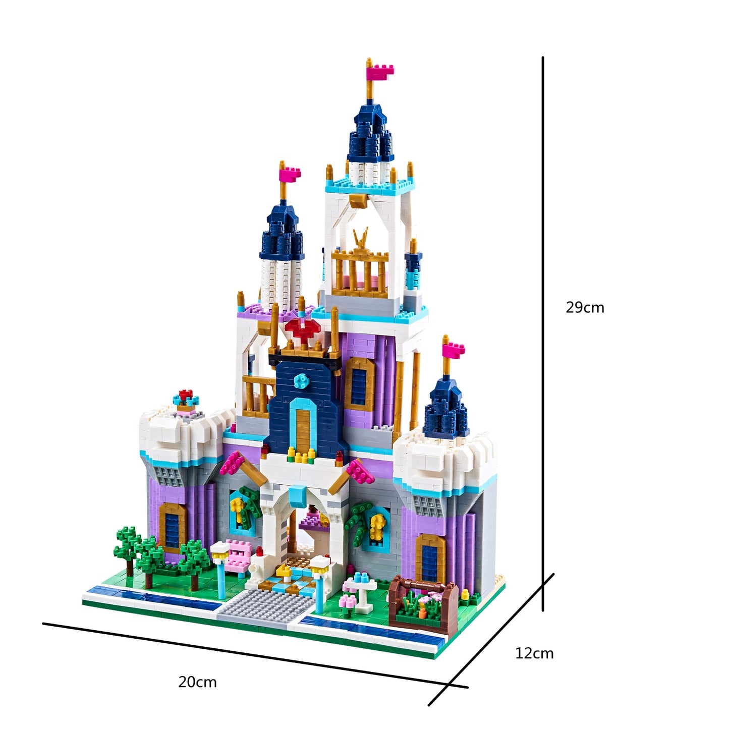 Kadablk Architecture Micro Blocks Building Castle Sets,2800+ PCS, Mini Bricks Building Blocks for Adults and Teens?Dream Castle
