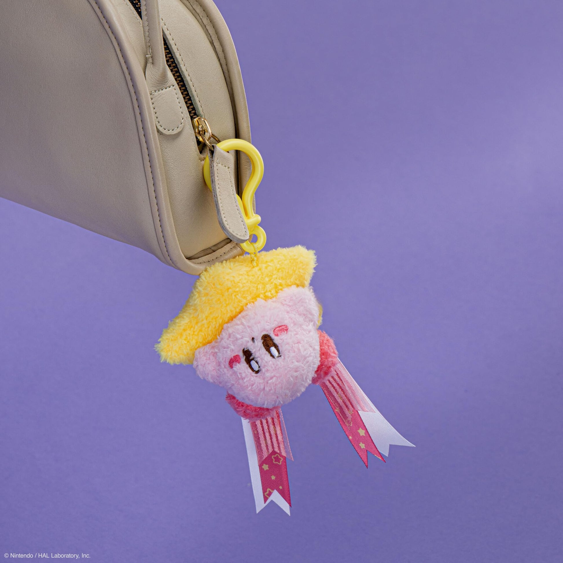 TOMY Clip-On Kirby Plush Clip-Ons - 2-Pack with Waving & Warp Star Kirby - Officially Licensed Plush Gaming Accessories - Easter Basket Stuffers