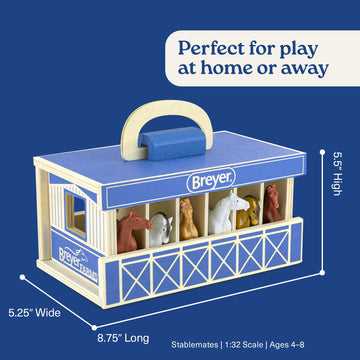 Breyer Farms Wood Stable Playset 59217, Multicolor