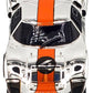 AFX Ford GT40 MKII #4 Mirror Chrome/Orange Edition Mega G+ Chassis HO Slot Car Exclusive