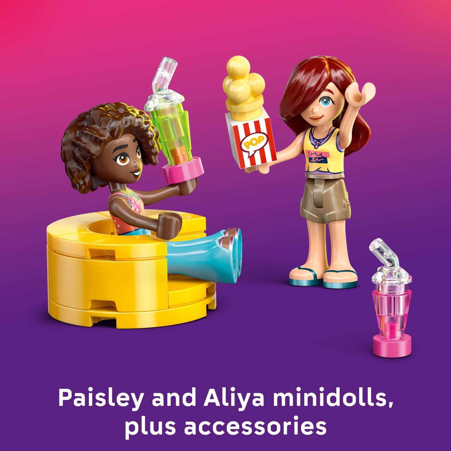 LEGO Friends Friendship Movie Night Pretend Play Building Toy - Interactive Storytelling Playset for Girls & Boys, Ages 6+ - Includes Paisley