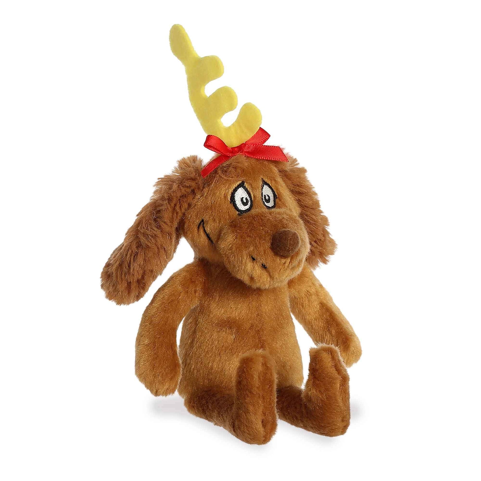 Aurora® Whimsical Dr. Seuss™ Max Stuffed Animal - Officially Licensed Plush for Imaginative Play - Perfect for Kids and Adults - Brown 8 Inches