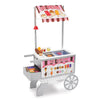 Melissa & Doug Snacks & Sweets Food Cart with Play Food, Wooden Toys & Kids Play Kitchen Accessories, Preschool Learning Toys for Girls & Boys 3+