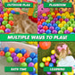 100 Count Multi Colored Play Balls - BPA Free, Crush Proof, Storage Bag