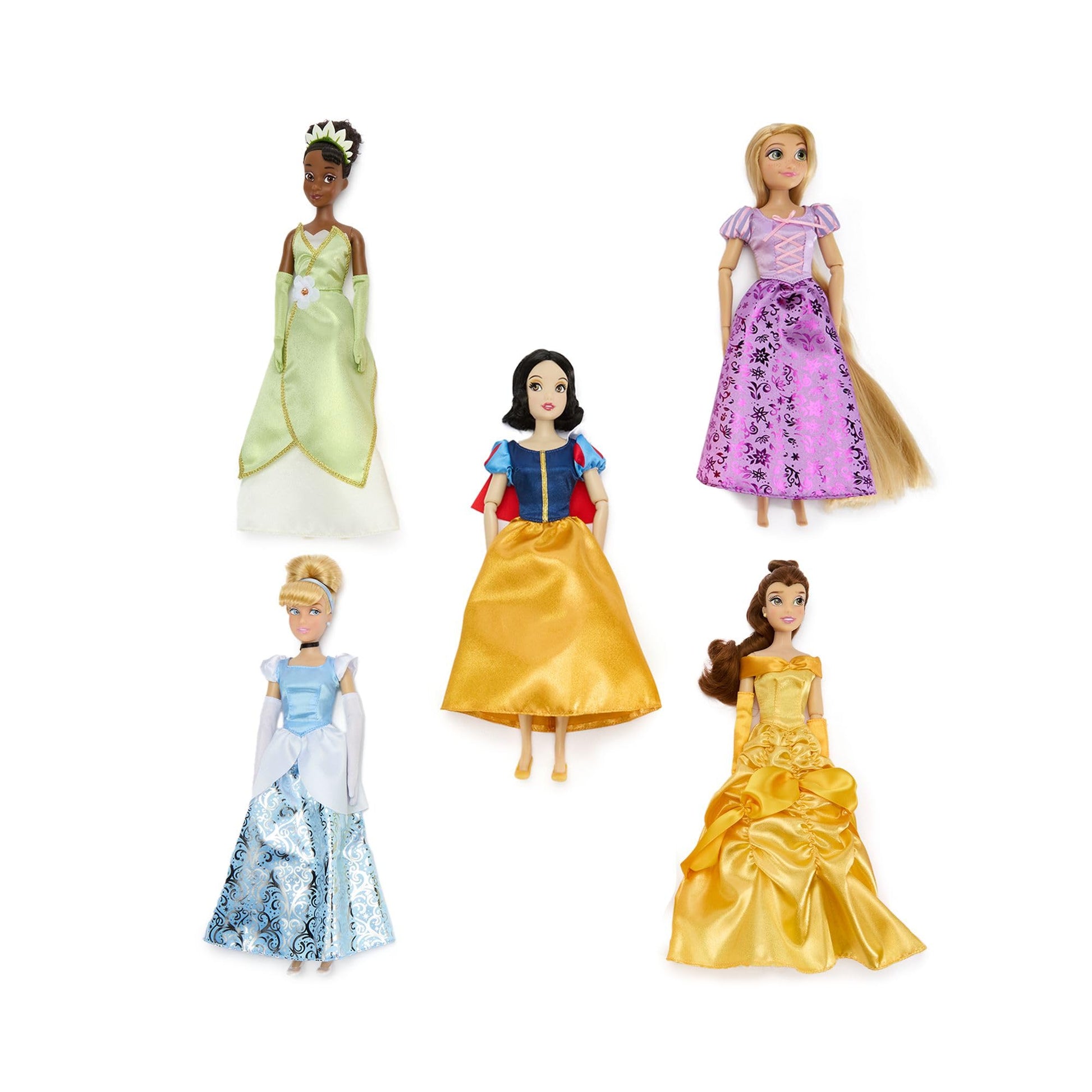 Disney Store Official Classic Doll Collection Gift Set - Disney Princess Toys Set with Dolls & Accessories - Comes in Display Box - Includes 11