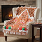 Fun Express 54" x 54" Gingerbread House Fleece Tied Throw Craft Kit - Makes 1