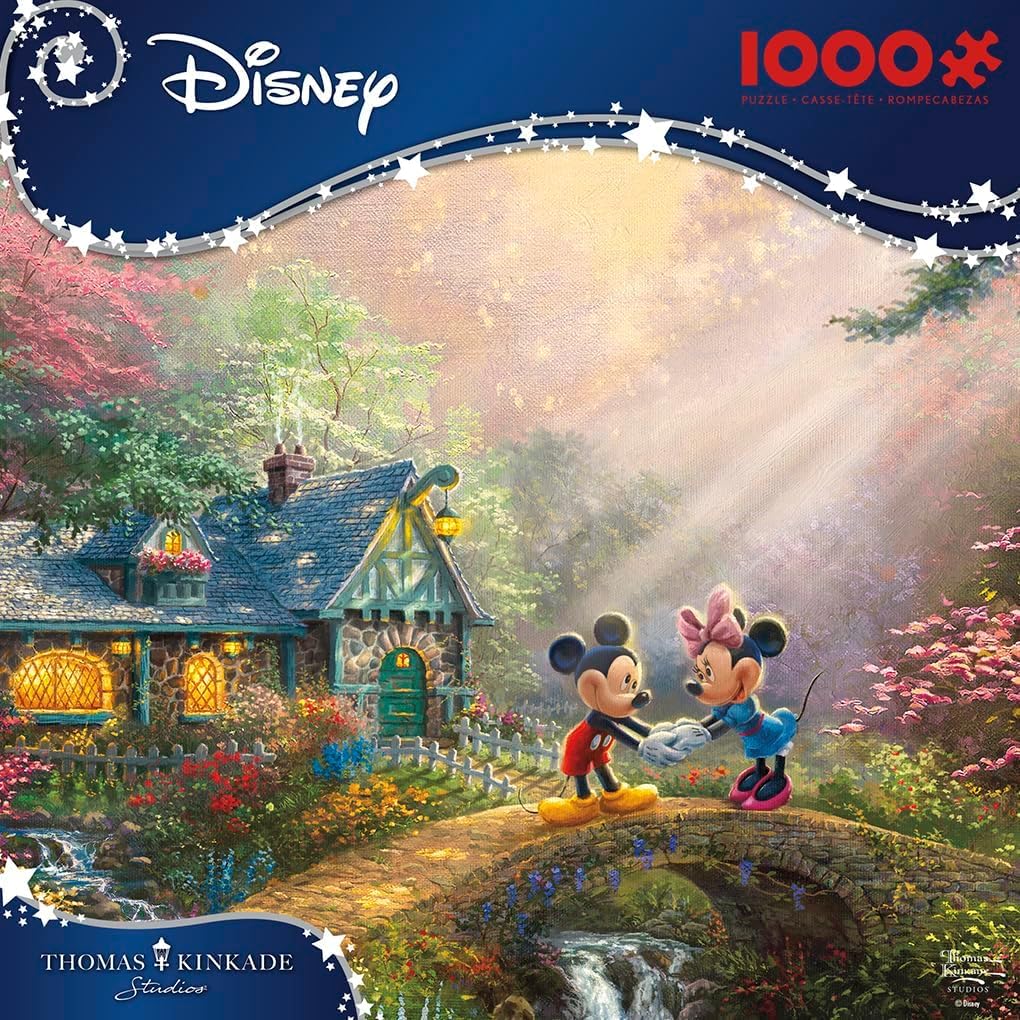Ceaco - Thomas Kinkade Disney - Mickey and Minnie - 1000 Piece Puzzle