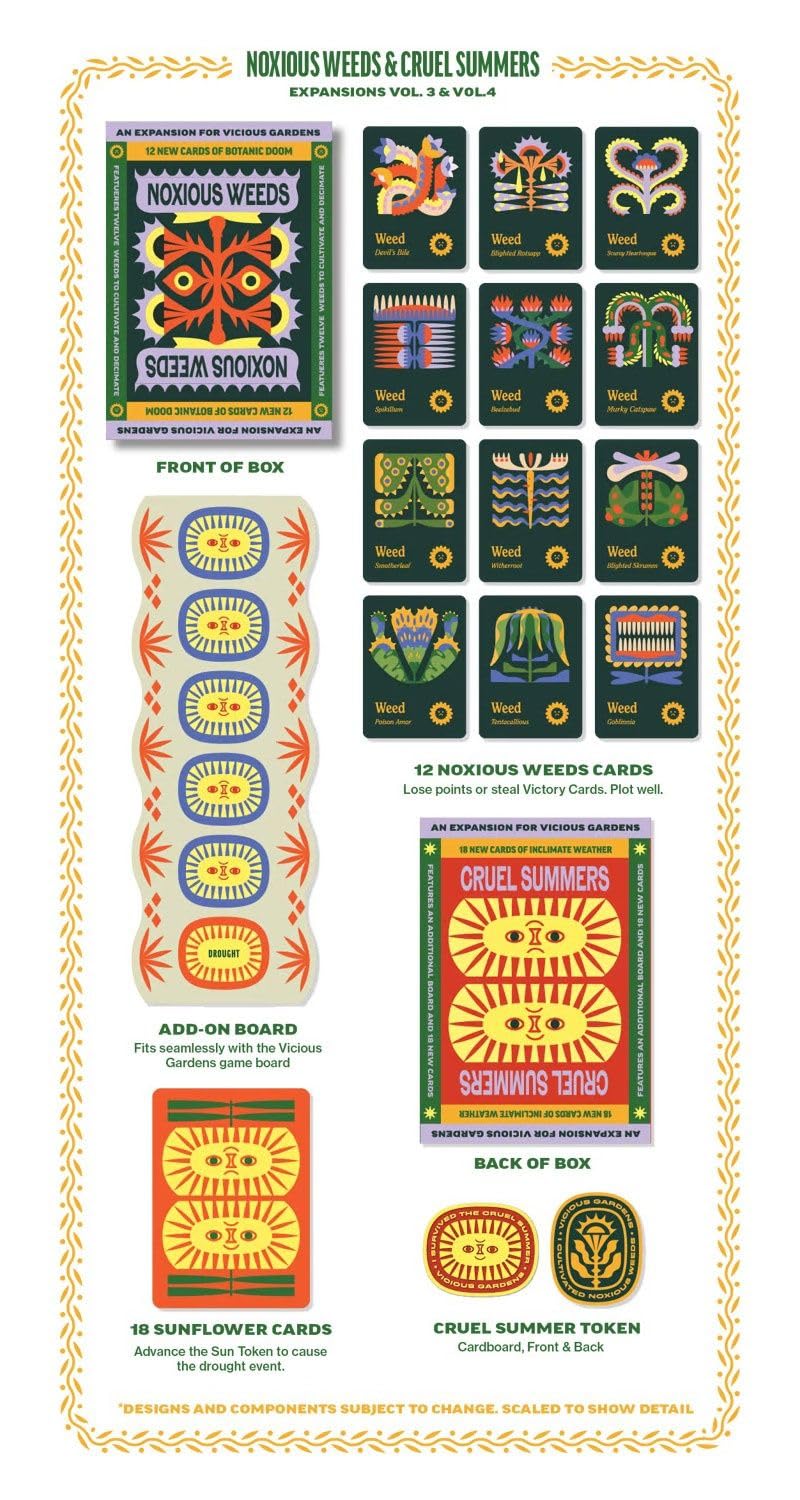 Cruel Summers & Noxious Weeds, Vicious Gardens Board Game Expansion