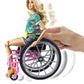 Barbie Fashionistas Doll #165 with Wheelchair & Ramp, Wavy Blonde Hair & Tropical-Print Outfit with Accessories
