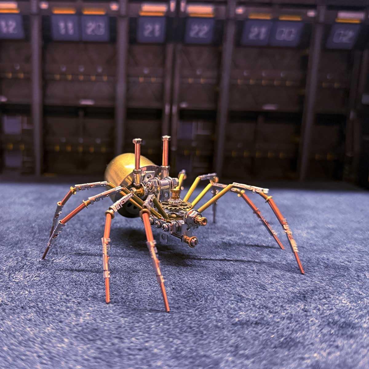 ConGamefun 3D Metal Mechanical Spider Assembly Model Kit, Steampunk Inspired DIY Engineering Model, Gift for Her or Him,Version E-115 Pieces
