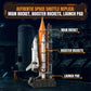APENGBAOL Space Shuttle Building Blocks Set, 616 Pieces Mini Rocket Model Kit with Launch Pad, Space Program Collectible Display, STEM Inspired