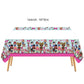 Ananju 2pcs Children Birthday Party Tablecloth Table Cover,Children Birthday Supplies Decorations (3)