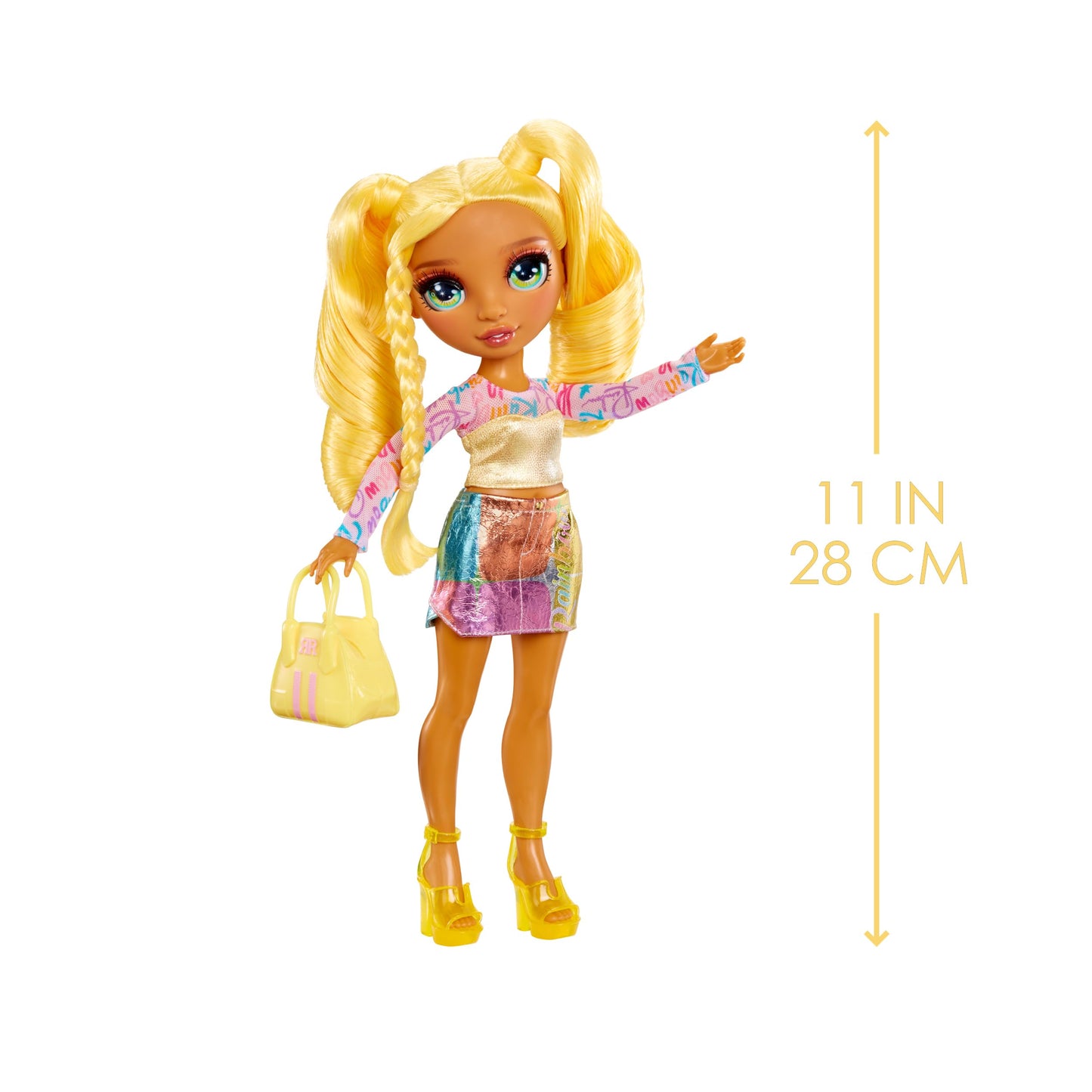Rainbow High My Fashion Style Sunny, Yellow 11" Fashion Doll with Statement Outfit, Stylish Handbag, Great Toy Gift for Girls Kids Ages 4-12 Years