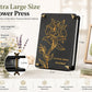 Suziko Large Flower Press Kit 11.8 x 8.7 inch 6 Layers with Photo Frame and Book Marks,Plant Pressing Kit for Adults Measures, Fast Making Pressed