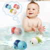 Baby Bath Toys-Wind up Turtle Bathtub Toys,Toy for Babies 6-12 Months Floating Swimming Turtles for Boys Girls,Baby Shower Bathtime Fun Pool Toys
