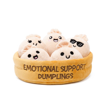 Emotional Support Dumplings by Relatable, Cuddly Stuffed Animals and Toys, Squishy Toys and Plushies, Great Gift Ideas for Loved Ones of All Ages