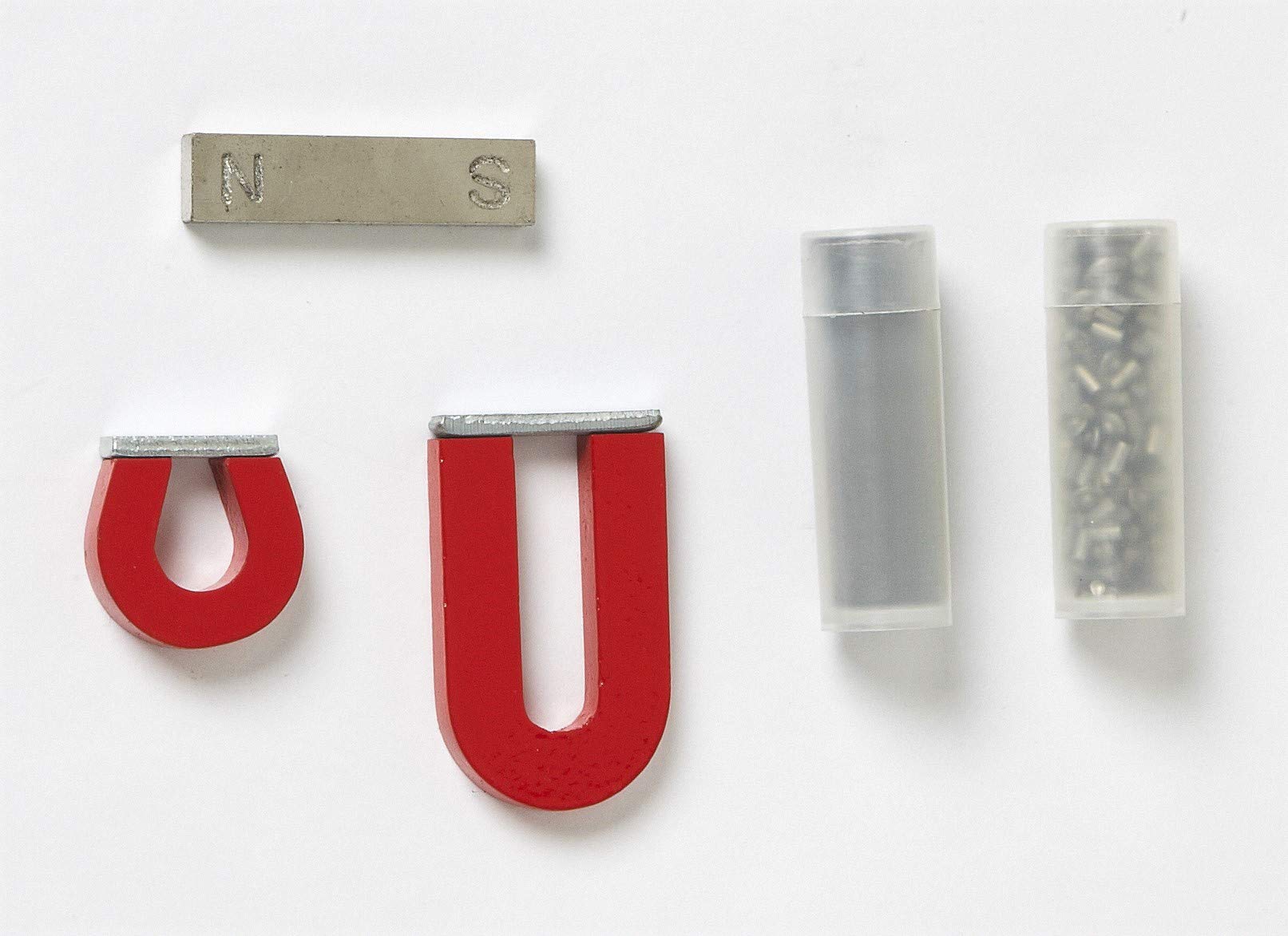 Dowling Magnets Alnico Magnet Science Kit. Magnets for Kids Including 2 Horseshoe Magnets, 1 Bar Magnet, Iron Filings and Iron Shapes for Fun Science