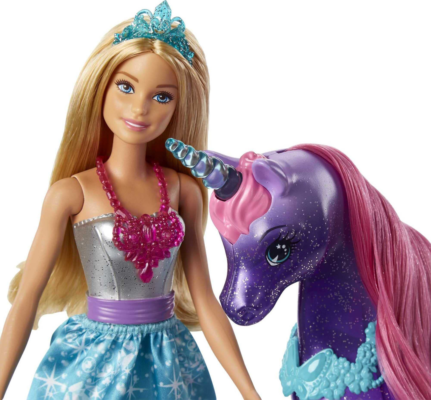 Barbie Dreamtopia Princess Doll and Purple Unicorn