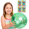 JA-RU Bloonie Inflatable Mega Ball (4 Packs) Soft Clear Confetti Filled Bubble for Kids & Adults. Summer Pool, Beach, Yard Toys. Party Favor, Birthday