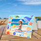 BLSUREFYX 64 Sets Under The Sea Picture Frame Craft 6.3 x 4.7 Inch Summer Ocean Photo Frame Crafts with Sea Animals Stickers for Kids School Classroom