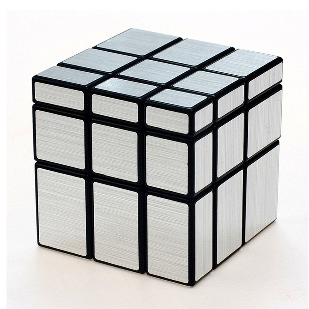 Mirror Speed Cube 3x3 Magic Cube Puzzle Brain Teaser Game Silver