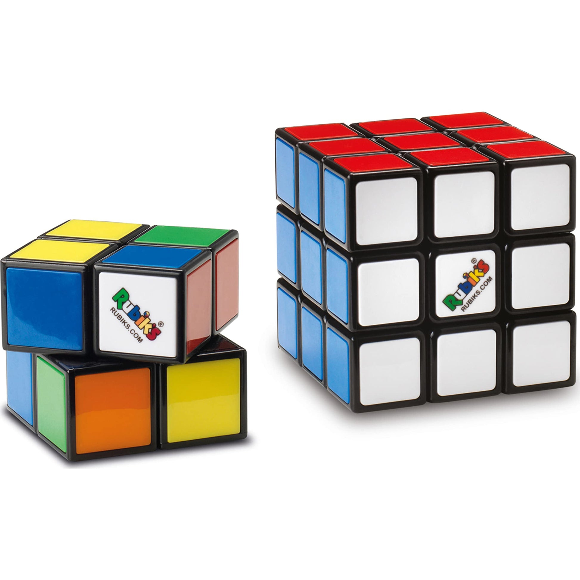 Rubik's Advanced Cube Set 3 x 3 + 2 x 2 - Rubik's Puzzle Game - Pack of 2 and 3 x 3 Cubes Original Colour Matching - 6064009 - Children's Toy Age 8