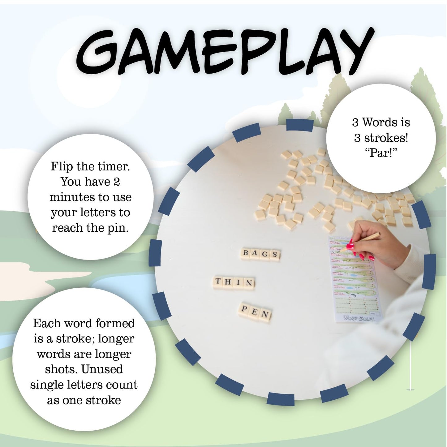 Continuum Games Word Golf, The Word Game Par for the Course