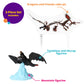 DecoSet How To Train Your Dragon Cake Topper, Cake Decoration With Toothless & Hiccup Figurine and Background Cake Pic For Birthday Cakes