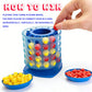 oiuio Circular 4 in a Row Game - 3D Strategy Board Game for Kids & Adults | Play the Classic Game in a New Way, Desktop Toy for Family, Portable