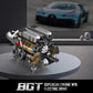 Mould King 10131 W16 Engine Building Blocks Sets, V8 Engine Model kit that Run, Build Your Own STEM Model Engine, 16-Cylinder Car Engine Building