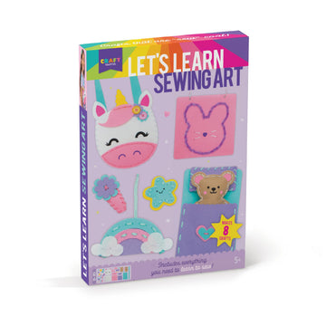 Let's Learn to Sew - Mini Sewing Kit for Beginners - Arts and Crafts, Art Supplies - Includes Sewing Supplies - Easy-to-Follow Instructions, Arts