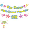 Yellow Glitter 25th Birthday Banner & Cake Topper Kit - “What’s Funnier Than 24?” Party Decoration Set for Milestone 25th Birthday Celebrations