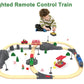 Wooden Train Accessories Battery Operated Locomotive Train, Remote Control Train for Track Set, Powerful Engine Train Vehicles Fit All Major Brands