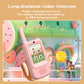 Kids Video Walkie Talkie Set, 2 Video Walkie Talkie Toys for Kids with 2.0" Screen, Voice Changer, Voice Chat,Photo Share,Emojis,300m Range, Blue and