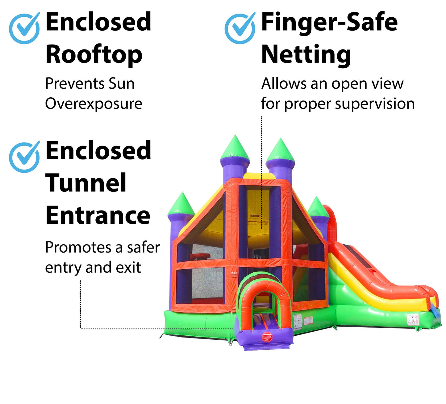 TentandTable Commercial Inflatable Bounce House with Slide