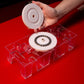 Brybelly Elite Rotating Card Deck Tray | Standard Sized Playing Cards | Rotates in Any Direction | Clear | 9 Deck Tray