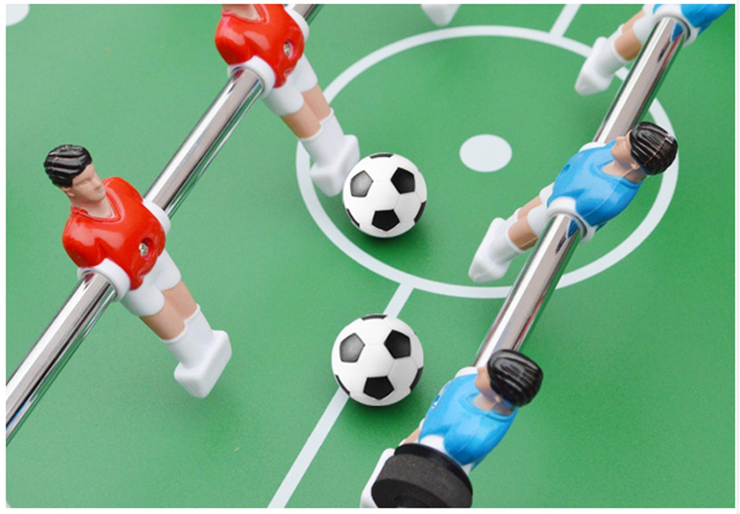 Okany Table Soccer Foosballs Game Replacements 32mm/1.26 in Mini Football Balls Black and White, Set of 8