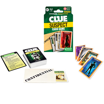 Winning Moves Clue Suspect Card Game, Portable Edition of Clue