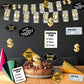 YiiiGoood 24pcs(6 styles) FUN Money Theme Table Centerpiece Sticks Decorations Table Toppers Income Raise/Debt Free for Birthdays Weddings